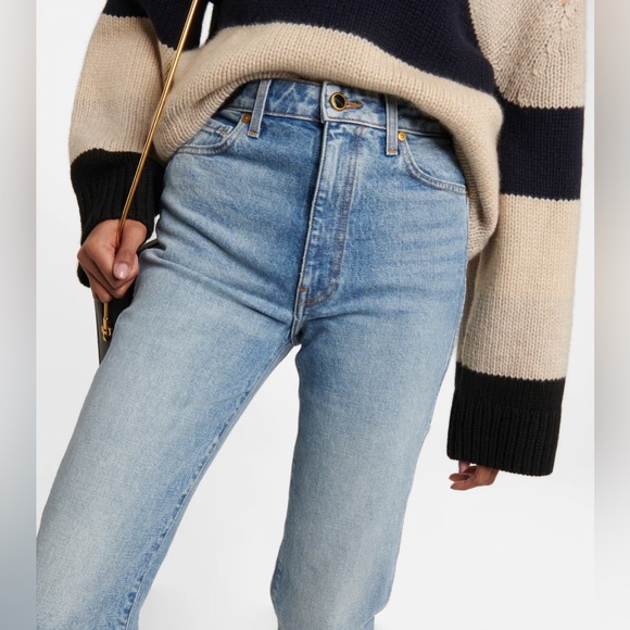 KHAITE Danielle high-rise straight jeans Size 29 - Picture 2 of 12